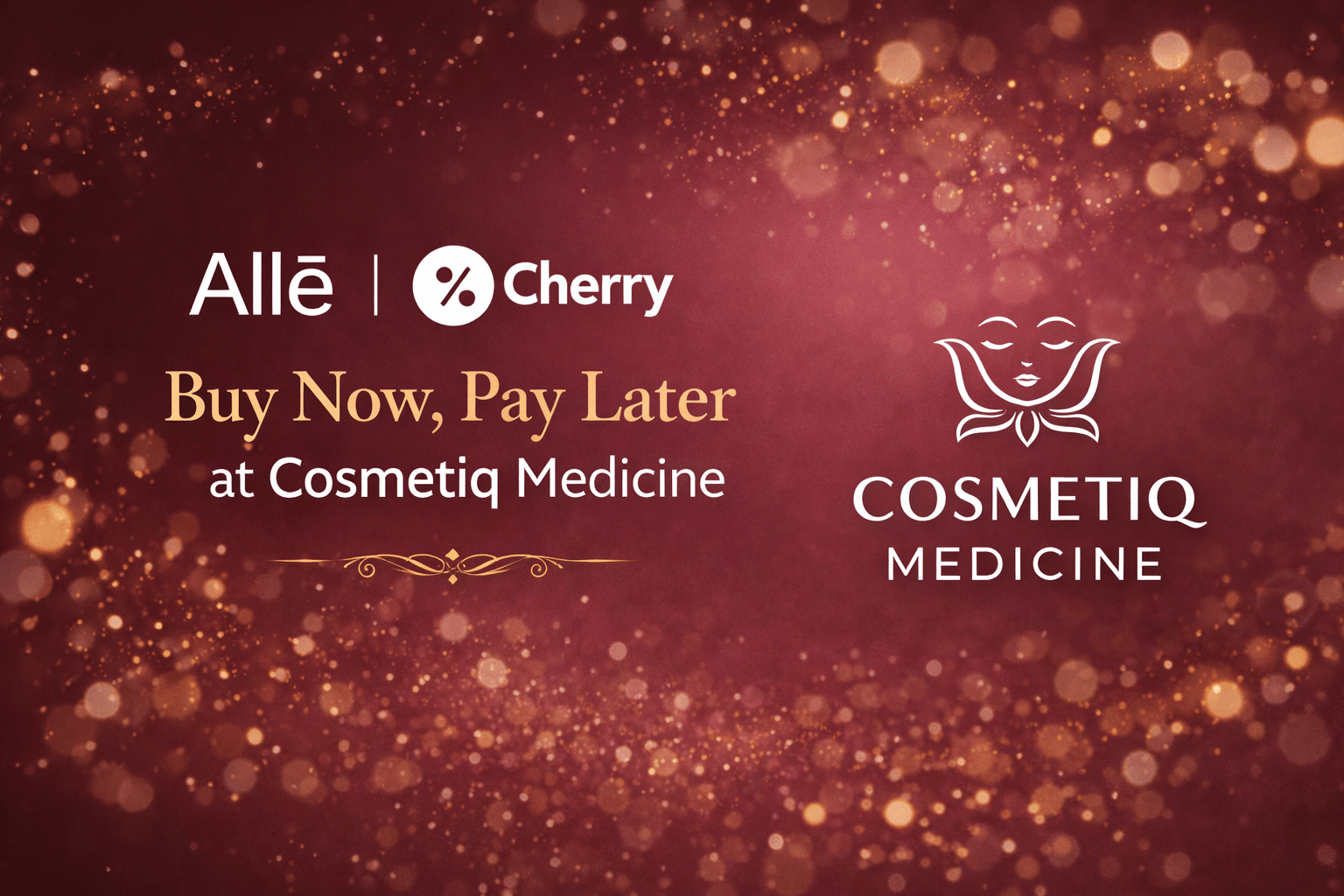 Buy now pay later financing at Cosmetiq Medicine in Portland Oregon with Allē Cherry
