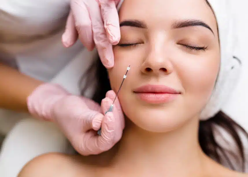 PDO smoothing threads Portland OR collagen boosting wrinkle reduction fine line smoothing Cosmetiq Medicine